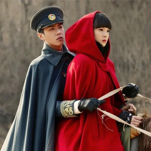 Long Medieval Cloak Women Vintage Hooded Cloak Costumes Medieval Cape With Hood Halloween Party Cosplay