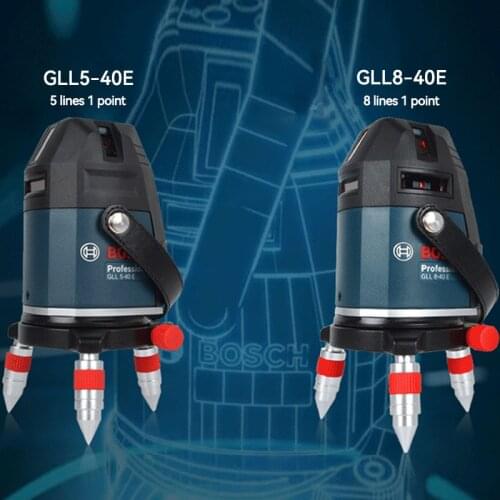 BOSCH Electronic Level GLL5-40E/GLL8-40E 5/8-line Laser Level Line Caster Power Tool GLL8-40E (8 line professional version)
