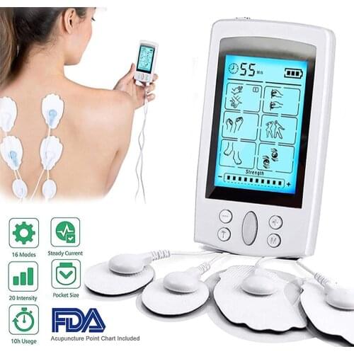 EMS Body Massager Electric Digital Therapy Pulse Muscle Stimulator Tens Acupuncture Body Slimming Relaxation Pain Relief Machine