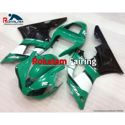 Cowling Kit For Yamaha R1 YZF1000 2000 2001 Green White Black Aftermarket Autorbike Fairings (Injection Molding)