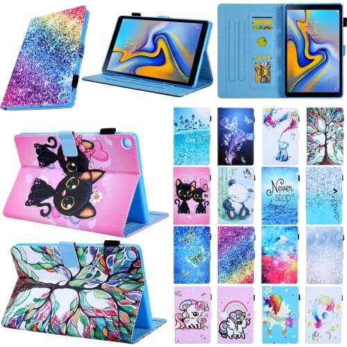 Magnet Smart Cover Case Flip Stand Leather Shell Funda Capa For Samsung Galaxy Tab A 8.0 2019 SM-T290 T295 T297 T290 8.0" Coque