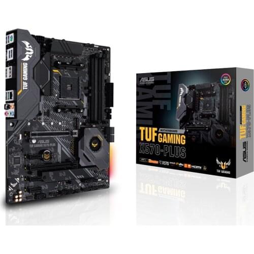 Compatible ASUS TUF GAMING X570-PLUS Desktop computer motherboard (AMD X570/AM4) support RYZEN 3900X 3700X 3600X