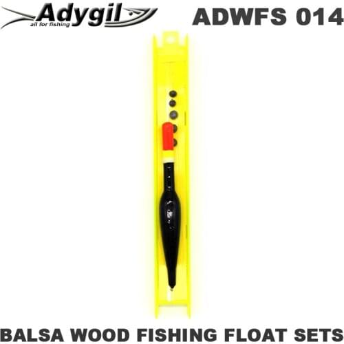 Adygil Balsa Wood Fishing Float Sets ADWFS 014 Floatation 3g Length of Line 60cm Hook Size #14 5pcs/lot