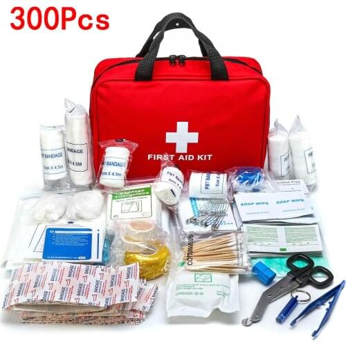 Portable 16-300Pcs Emergency Survival Set First Aid Kit for Medicines Outdoor Camping Hiking Medical Bag Emergency Handbag