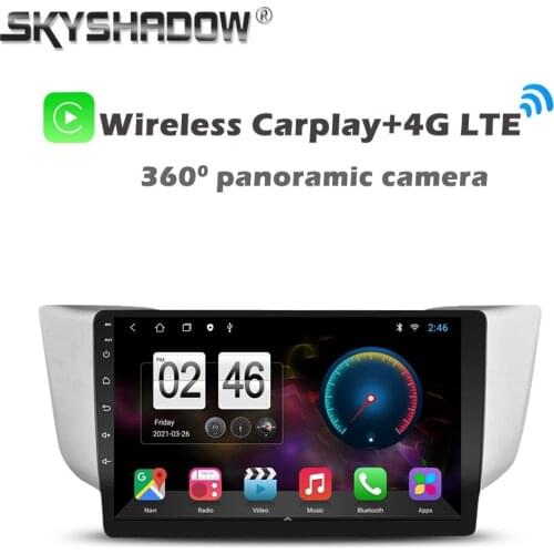 Panoramic Camera 6G+128G Android 10.0 Car DVD Player GPS WIFI Bluetooth RDS Radio For Lexus RX300 RX330 RX350 RX400H 2004 - 2009