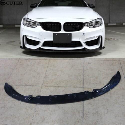 F80 M3 4Door F82 M4 2Door 3D Style Carbon Fiber Front Bumper Lip Spoiler For BMW F80 M3 F82 M4 2015