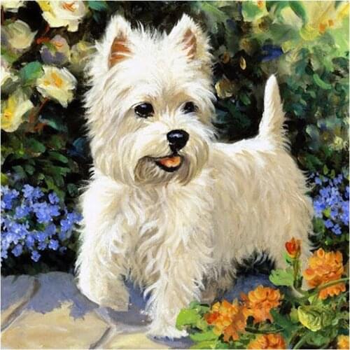 Full Round Diamond 5D DIY Diamond Painting "Pet dog" Embroidery Cross Stitch Rhinestone Mosaic Painting Decor Gift
