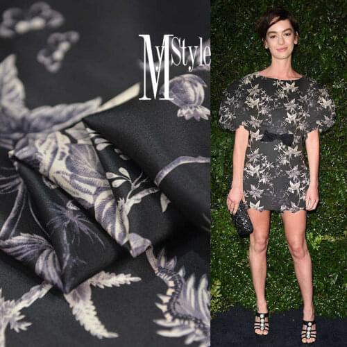 1 Meter Noble Profound La Real Silk Cotton Satin Fabric 55% Mulberry 45