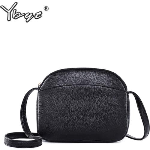 YBYT brand 2018 new joker leisure shoulder messenger crossbody bags PU Leather Female pack simple Mini women shopping bag