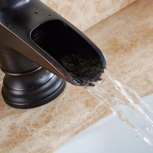 Vidric oil rubbed black basin faucet Brass Vessel Sink faucet hot and cold mixer tap brushed cock bathroom faucet