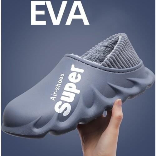 Winter Home Slippers Women Warm Women Furry Slippers Non-Slip Soft Slippers For Women Men Waterproof Indoor Outdoor Ladies Slide