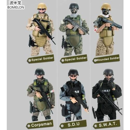 1/6 Uniform Armies Toy Soldiers Action Figures Set 30CM Jointed Doll Military Soldier Model Children Toys For Boys Gift
