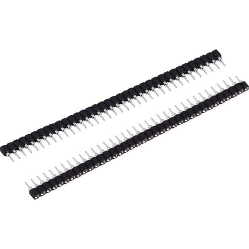 10PCS 2.54mm Round Header Female Single Row 40 Pin 2.54mm 1x40 Pin Connector tin-plated