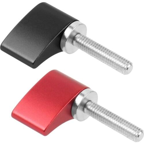 2Pcs M4 M5 M6 Thread Bolt Aluminium Alloy L-type Head Hand Tighten Screw Clamping Knob Manual Handle Screw for Gopro Insta360