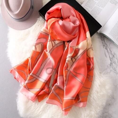 2021 Silk Scarves Classic Spring Autumn Fashion Women New Style Popular Quality Scarf Beach Shawl Ladies Chiffon Print Headscarf