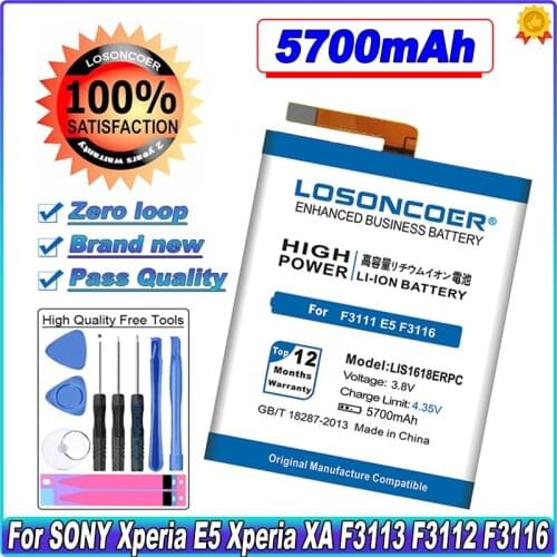 5200mAh LIS1558ERPC LIS1632ERPC LIS1502ERPC LIS1618ERPC For Sony Xperia Z3 Battery XZs XZ Z L36H E4 E4G XA F3111 E5