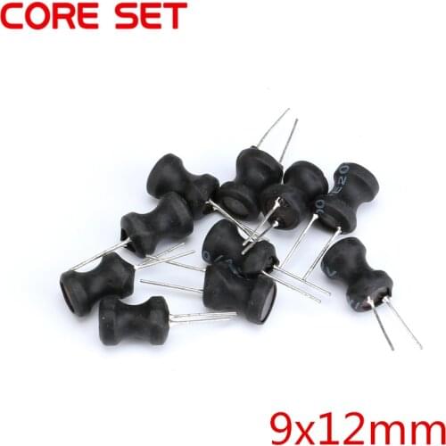 90pcs 9Values 9*12mm 10UH-470UH Power Inductor Assortment Kit for 10UH 33UH 47UH 68UH 100UH 150UH 220UH 330UH 470UH DR CORE