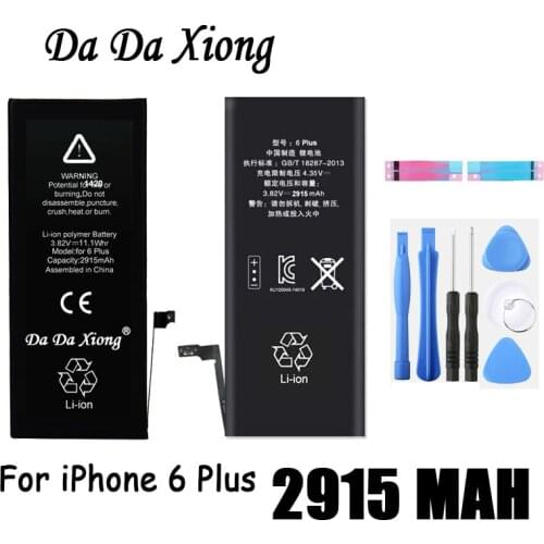 Da Da Xiong Battery 2915mAh For Apple iPhone 6 Plus 6Plus 5.5inch Real Capacity With Machine Tools Kit Replacement