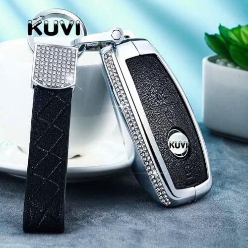 Diamond Leather Car key Cover Case Car Key Bag Fit for For Mercedes Benz C E S Class W213 W205 W222 Car styling Accessories