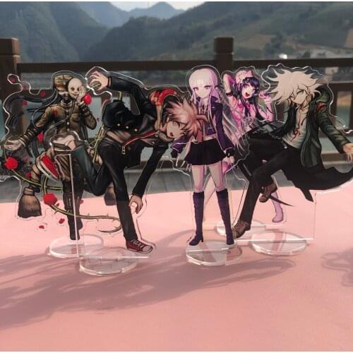 Anime Danganronpa: Trigger Happy Havoc Collection Stand Model Plate Toy Acrylic Figure Toy Monokuma Tojo Kirumi Nanami ChiaKi