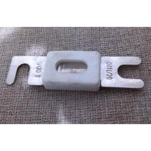 ANL DC150V 100A Auto Fuse Bolt-on Fuse Ceramic Fuse 81*22 mm For Electric Forklift Battery Charger Pallet Truck Golf Cart