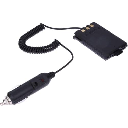 12V Car Charger Charging Battery Eliminator for Baofeng Dual Band Radio UV5R 5RA 5RE Over Home Travel Walkie Talkie Accessories