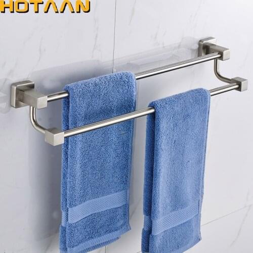 Free Shipping Double Towel Bar/Towel Holder, 304# Stainless Steel Made,Chrome Finish, Bathroom hardware,Bathroom accessories