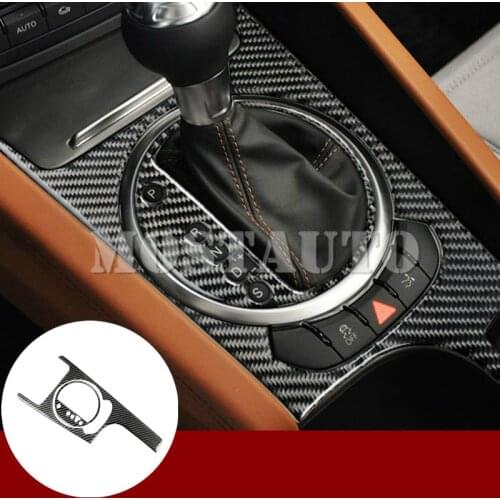 For Audi TT TTS Carbon Fiber Center Console Gear Box Frame Cover Trim 2008-2014 Car Accessories Interior Car Decor Car Trim