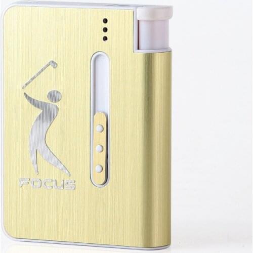 10 Creative Cigarette Case with Lighter Personalized Gift Cigarette Case for Men Smoking Accessories for Weed Gadgets for Men