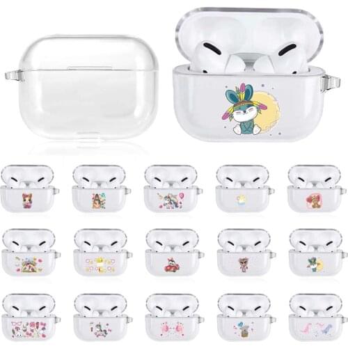 Mini Cute Soft Silicone Case for Apple AirPods Pro Cover Earphone case for airpods Pro 3 capa fundas Charging Box