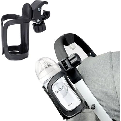 New Baby Stroller Cup Holder Rack Bottle Universal 360 Rotatable Cup Holder for Pram Stroller Carrying Case Milk Bottle Cart