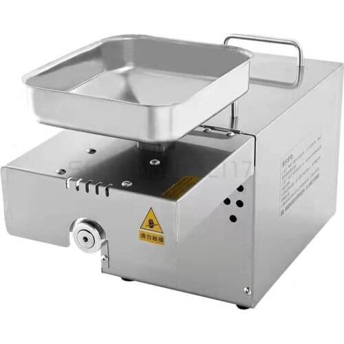 Intelligent Temperature Controlled Stainless Steel Oil Press Machine Oil Extractor For Cold/Hot Squeeze Heating Device Home Use