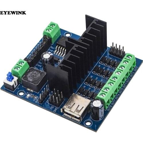 L298N Motor Drive Module Four Way Motor Drive Smart Car Drive Motor Module Diy Kit