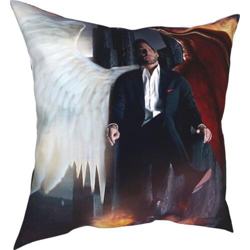 Lucifer Hellish Throne Pillow Case Decoration Devil Morningstar Cushions Throw Pillow for Sofa Polyester Double-sided Printing