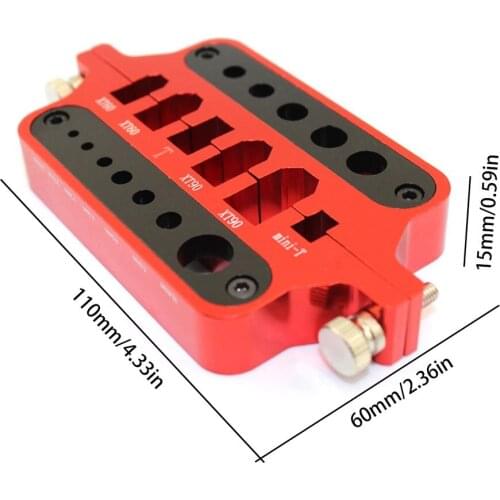 RC metal mini red soldering tool holder model car drone marine welding tool T plug connector XT60 XT90