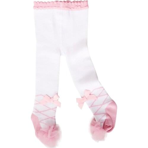 Cute Bow Baby Girl Tights Soft Cotton Knitted Newborn Infant Toddler Tights Winter Leg Warmers Baby Pantyhose Stockings