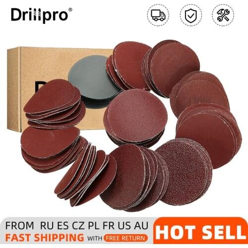 10Pcs 2inch 50mm 80-3000 Grit Sanding Disc Set Hook & Loop Wet Dry Round Sandpaper Wood Polishing Grinding Sheet Abrasive Tools