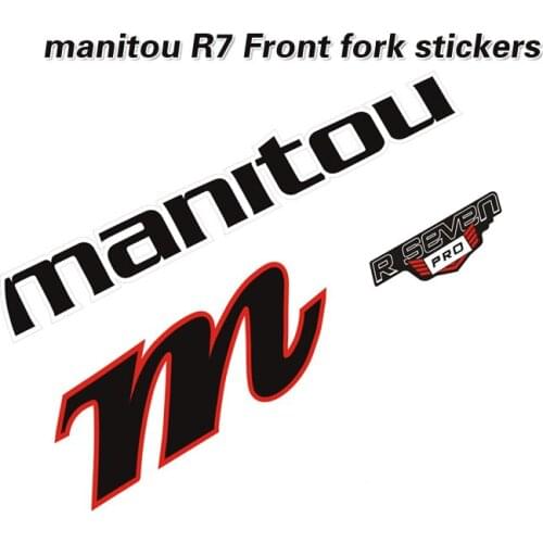 READU Bicycle Sticker Applicable 26 inch mountain bike front fork sticker manitou R7 Manitou front fork decal Original size
