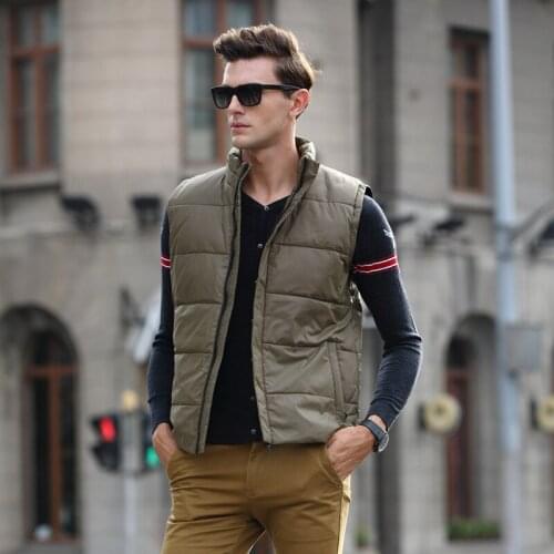 2016new plus size Mens Down vest colete chaleco hombre White duck down mens vest