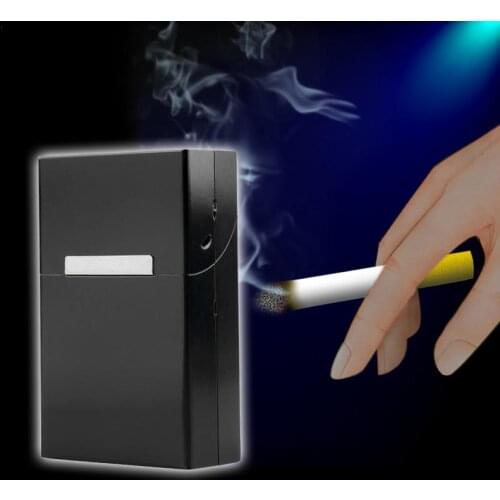 New Blue Aluminum Metal Tobacco Cigarette Pocket Storage Cigar Case Holder box Storage Box XN187 Pocket R6N1