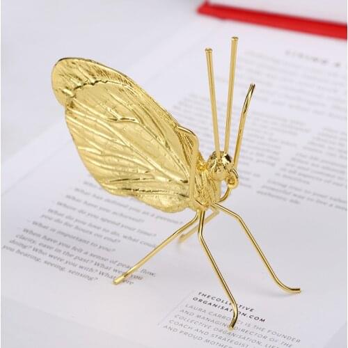 Creative New Products Light Luxury Metal Butterfly Decoration Home Adornment Living Room Bedroom Desktop Sculpture Ornaments