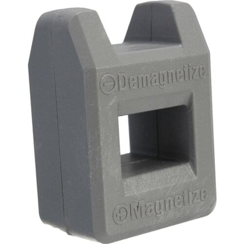 Screwdriver Magnetizer Degaussing Demagnetizer Magnetic Practical Pick Up Tool Color:Gray