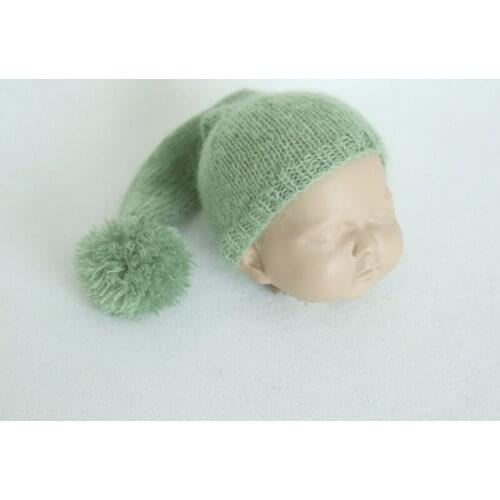 Photography Props Sleep Hat Newborn Knit Night Cap Photography Props Crochet Baby Sleepy Hat Photo Shoot