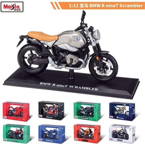 Maisto 1:12 BMW R Nine T Scrambler Simulation Alloy Motorcycle Model Finished Decoration Toy With Base