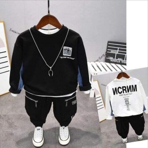 Kids Clothing Sets Sweatshirt Tops+ Pants Spring Toddler Boys Girls Clothes Kids Tracksuit Children Boys Clothing Sets 2-7Year