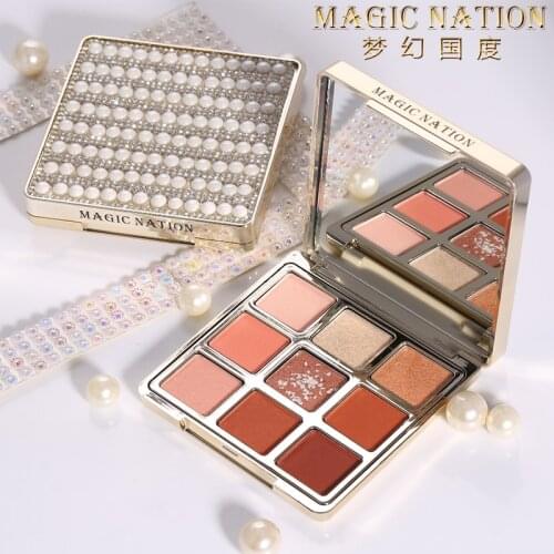 Magic Nation Beauty Pearl Starry Diamond Eyeshadow Glitter Matte Eye Makeup Waterproof Long-lasting Cosmetics