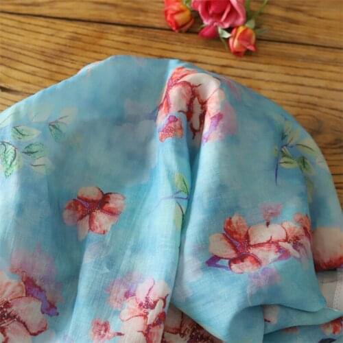 High quality natural pure ramie fabric for dress digital printing material fabric dress cheongsam shirt fabrics