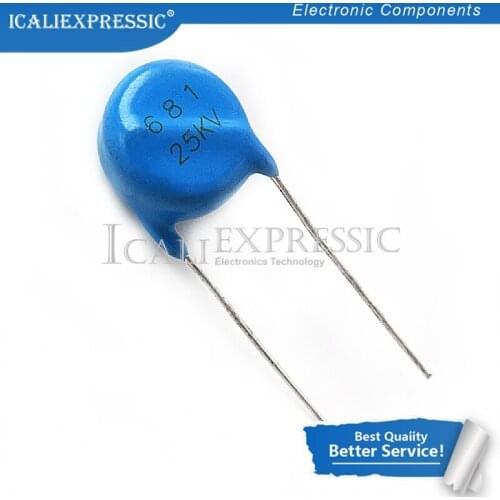 1PCS High voltage capacitor 25KV681 681 680PF 25KV In Stock
