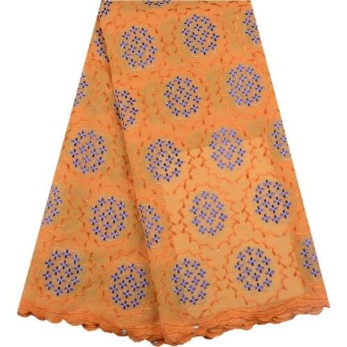 Yellow Swiss Voile Lace High Quality African Lace Fabric Embroidered Nigerian Lace Fabrics Swiss Voile Lace In Switzerland S1551
