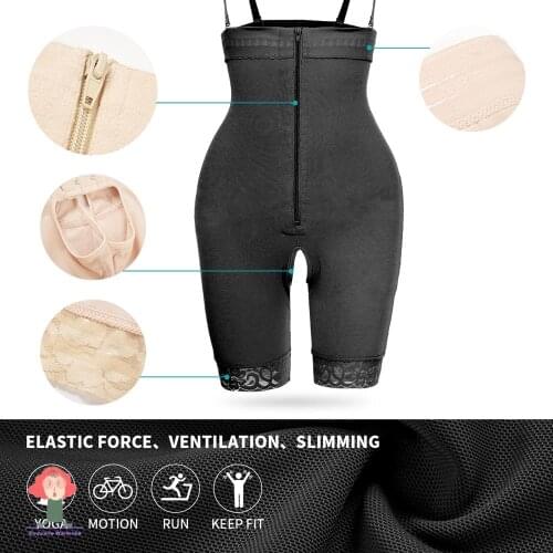 Womans Full Body Shaper Backless Halter Bodysuit Shaperwear Postpartum Girdle Ladies Under Dress Seamless Slimming Underwear 6XL